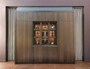 Pleated Metal Mesh Panels at Subzero Showroom