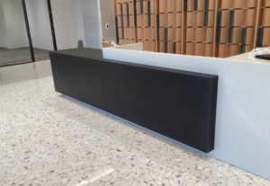 Welbilt: Blackened Desk Cladding